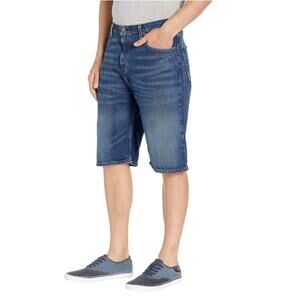 Levi's 569 Burmuda Shorts Mid Rise Relaxed Fit Dark Wash Denim Mens Size 42